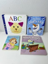 Lot of 4 Children BOARD Hardcover Baby Toddler Daycare Preschool Kids Books