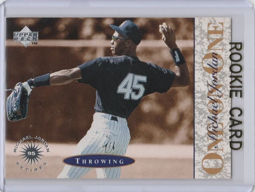 MICHAEL JORDAN ROOKIE CARD Upper Deck RC Chicago White Sox Baseball #45 JERSEY