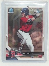 Nick Decker 2018 Bowman Draft Baseball - 1st Chrome #BDC-124 - Boston Red Sox