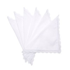 Selected Hanky Women's Wedding Handkerchief with Lace Ladies Hankies for Embr...