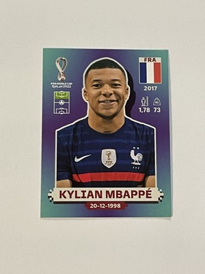 Figurinha do Kylian Mbappé da França (FRA 19) da Copa do Mundo do Qatar  2022 - Item de Coleção Original Panini