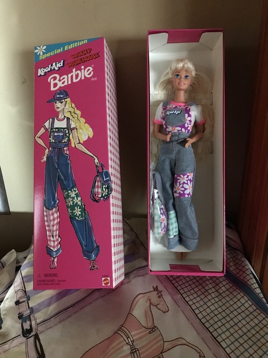 Rare 1995 Barbie Doll Wacky Warehouse KOOL-AID Advertising Promo