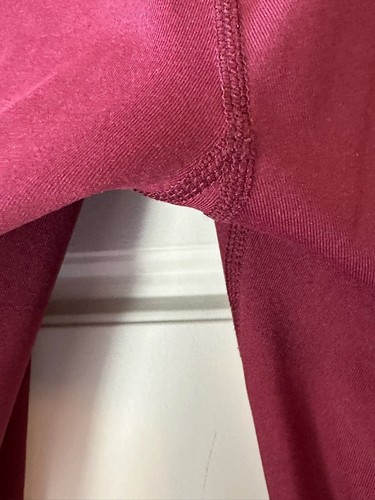 Baleaf Activewear Leggings Women 2XL Red High Rise Capri Pull On Skinny - Picture 5 of 10