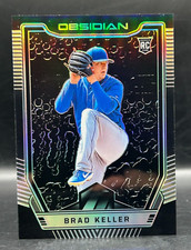 2019 Panini Chronicles - OBSIDIAN BASE PRIZM REFRACTOR BRAD KELLER #34