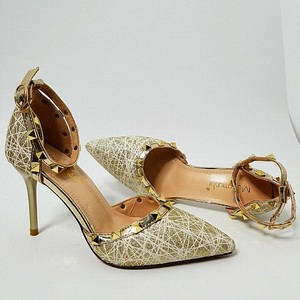 elegant gold shoes