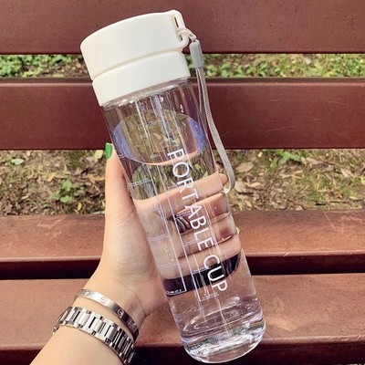 600ml Large Capacity Sports Fruit Lemon Juice Drinking Bottle Infuser Cle^h^