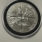 2011 Britannia UK Flag Collector Coin 1 Troy Oz .999 Fine Silver Round Medal 999