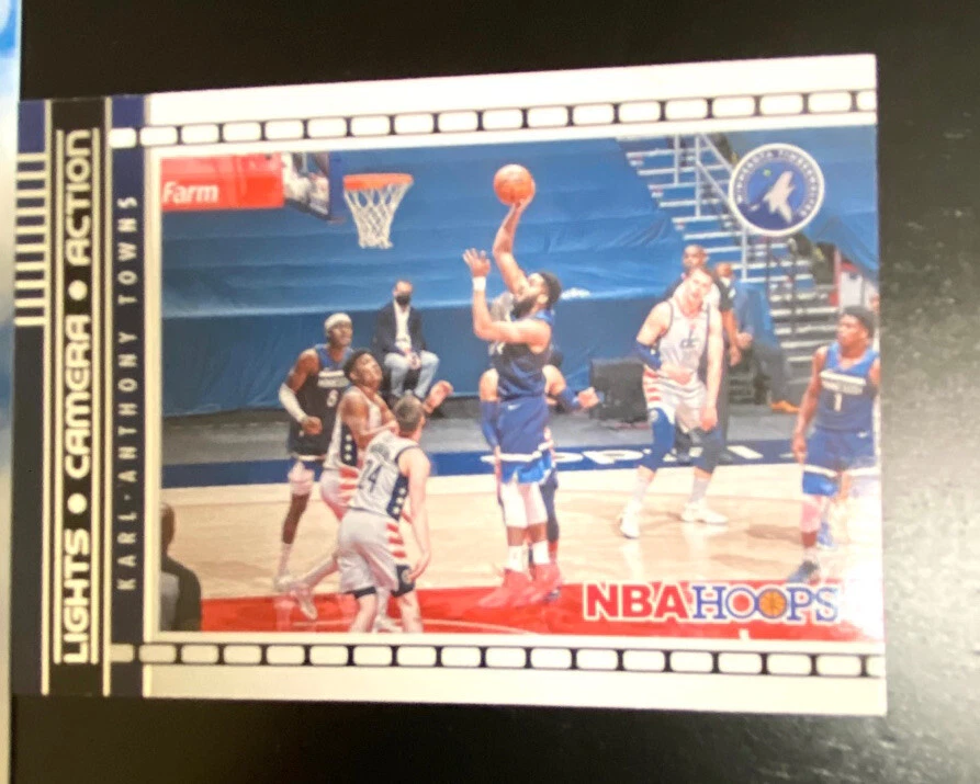 2021-22 NBA Hoops Karl Anthony Towns LIGHTS CAMERA ACTION Insert #5 SKYVIEW LOT - Image 3 of 3