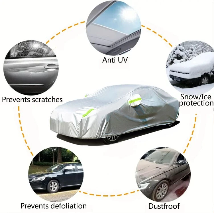 Capa de carro completa externa proteção solar UV resistente à chuva poeira para Honda Civic - Imagem 2 de 4