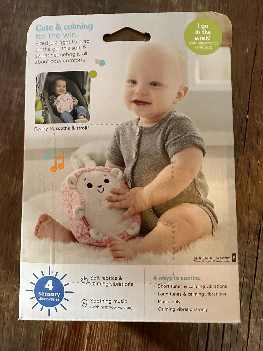 vibrating hedgehog toy Fisher-Price Infant Sensory Toy: Cuddle 'n Snuggle Hedgehog Plush with  Rattle & Crinkle Sounds for Babies