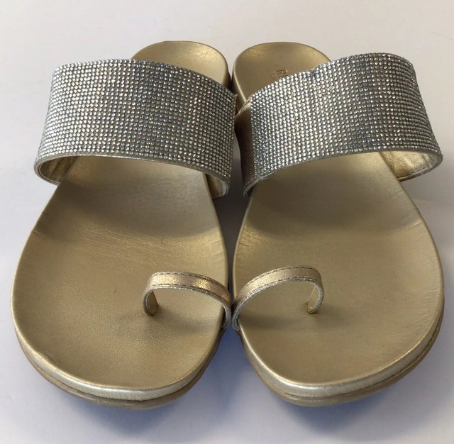 Kenneth Cole Womens Slim Air Soft Gold Sandals Size 10 for sale online | eBay