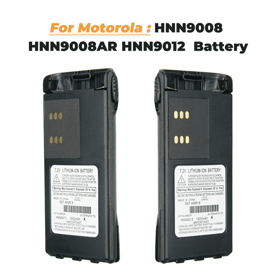 10pc Li-ion Battery for Motorola HT750 HT1225 HT1250 PRO7150 GP328 GP340 GP380 - Image 3 of 4