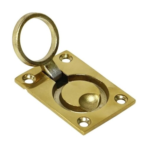Alastin Brass Plating Boat Hatch Pull Handle 62mm*45mm Flush Ring Lift Handle - Imagen 6 de 11