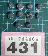10 Cadian Heads Helmets Astra Militarum 40k Bits Guard Necromunda Militia