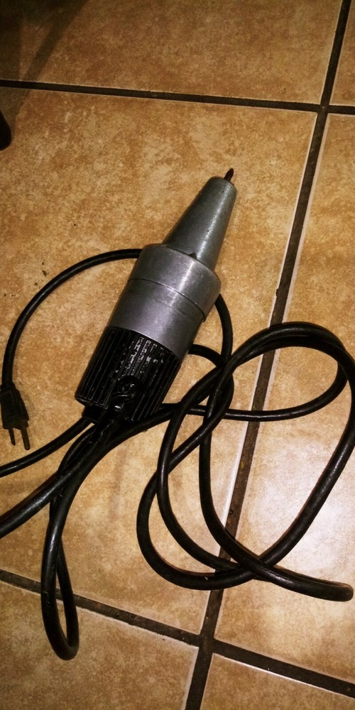 Vintage Electric Drill works cord needs help looks like Rocket