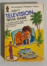 Hoyle Television Trivia Card Game Deck Vintage Series 2 Professor Hoyle 1984 E7