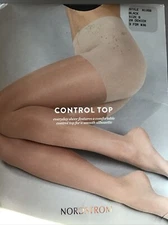 Nordstrom Pantyhose  Control Top Pantyhose Black  Size B (8135B)