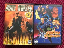 Famiclone 2x cartridges Contra 3hp + Duke 3D  for sega genesis MD2 16bit rare