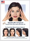 Instant Face, Neck and Eye Lift Dark Hair Facelift Tapes & Bands Secret Lift