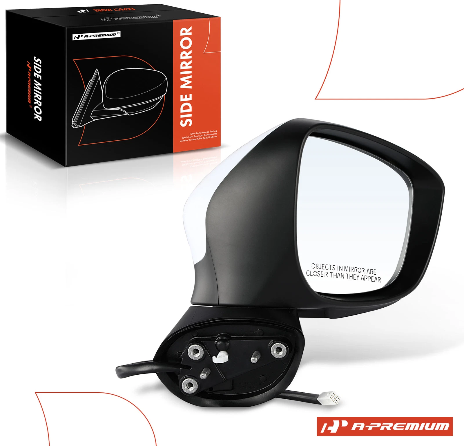 A-Premium Passenger Power Mirror Manual Fold& Signal Light for Mazda CX-5 15-16