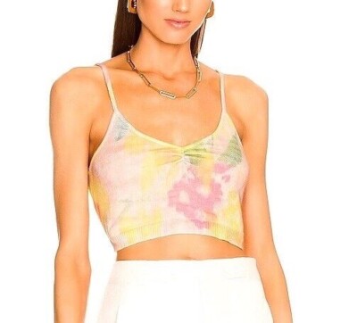Le Superbe Hailey Wool/Cashmere Sweater Halter Crop Top