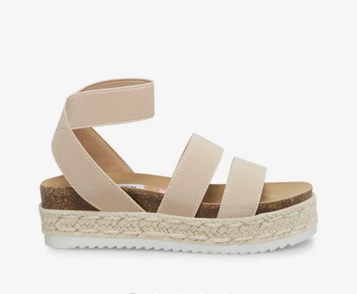 Steve madden white store platform sandals