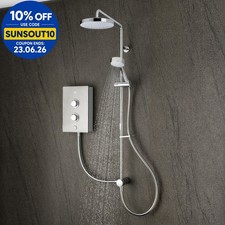 Mira Decor Dual Electric Shower - 10.8kW Warm Silver