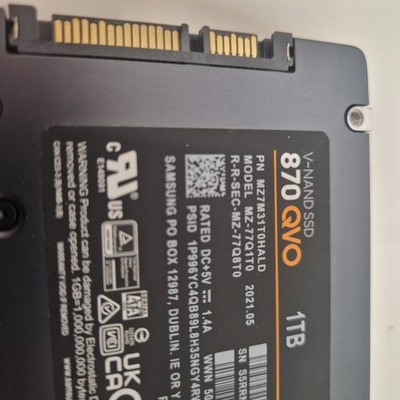  1 TB SSD Samsung 870 QVO SATA 2,5 Zoll ,gebraucht, zuverlässigste Marke ansehen
