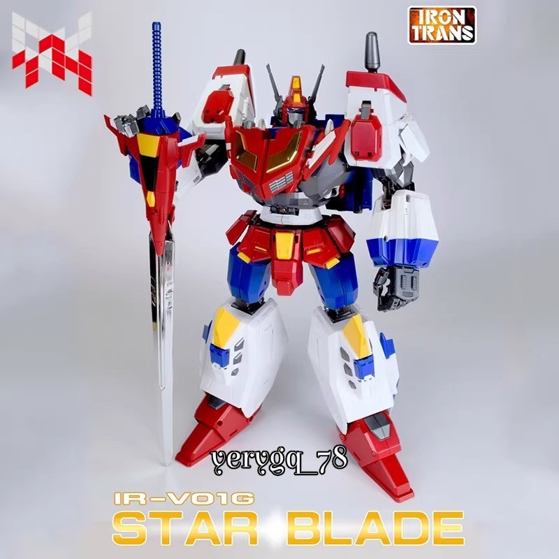 IRONTRANS IR-V01/V01G/V01B Star Saber Action Figure Transforms Toy Gift In Stock