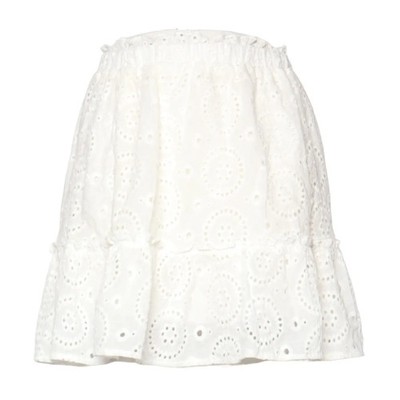 Effeny, Rock, Größe: S/M, Weiß, Baumwolle/Polyester, Blumen, Damen #2GH
