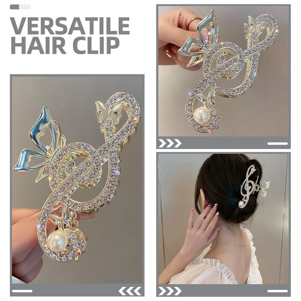 Clip Farfalla Per Capelli – Artiglio A Doppio Strato Con Motivo Farfalla, Tenuta Forte, Per Tutti I Tipi Di Capelli