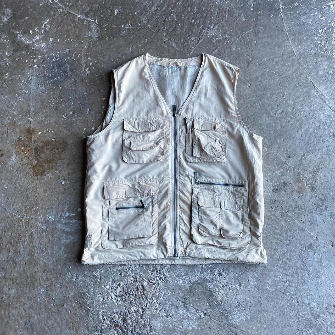 Cream Technical Vest Jacket - XL
