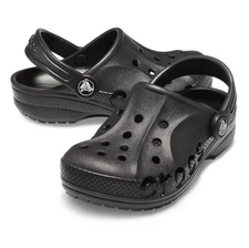 Crocs Unisex Kids Black Baya Clog K Size C7 Toddler Slip On - NWT