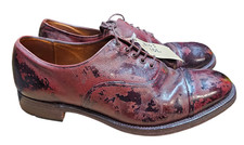 Genuine British Army Brown Leather Officers Parade Service Shoes 10L #103