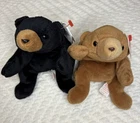 Vintage 1993 TY Beanie Babies Collection - Blackie & Cubbie w/ Tags