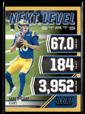 2021 Score - Next Level Stats Jared Goff #NL6 Gold