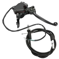 7/8" 22mm Dual Brake Lever Thumb Throttle with Throttle Cable Compatible with 