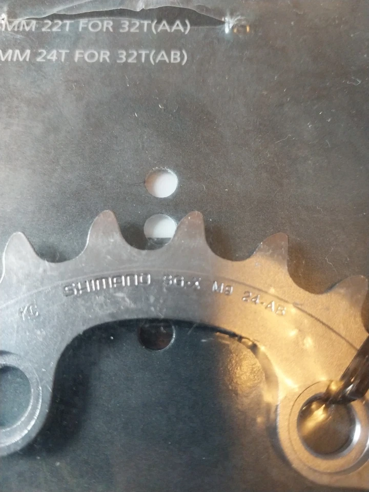 Shimano XTR 24T 64mm BCD 9spd Small Chainring AB type - Image 3 of 3