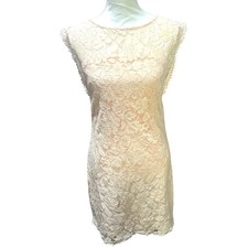 Beautiful Vince Camuto Peach Floral Lace Mini Dress