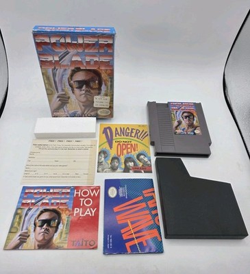 Power Blade Nintendo NES CIB Complete Tested Works w/ Protector Rare 
