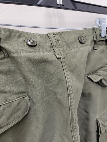 Vintage US Army OG-107 Sateen Type 2 Trouser Hose USA Short Medium 31x29,5 - Bild 3 von 21