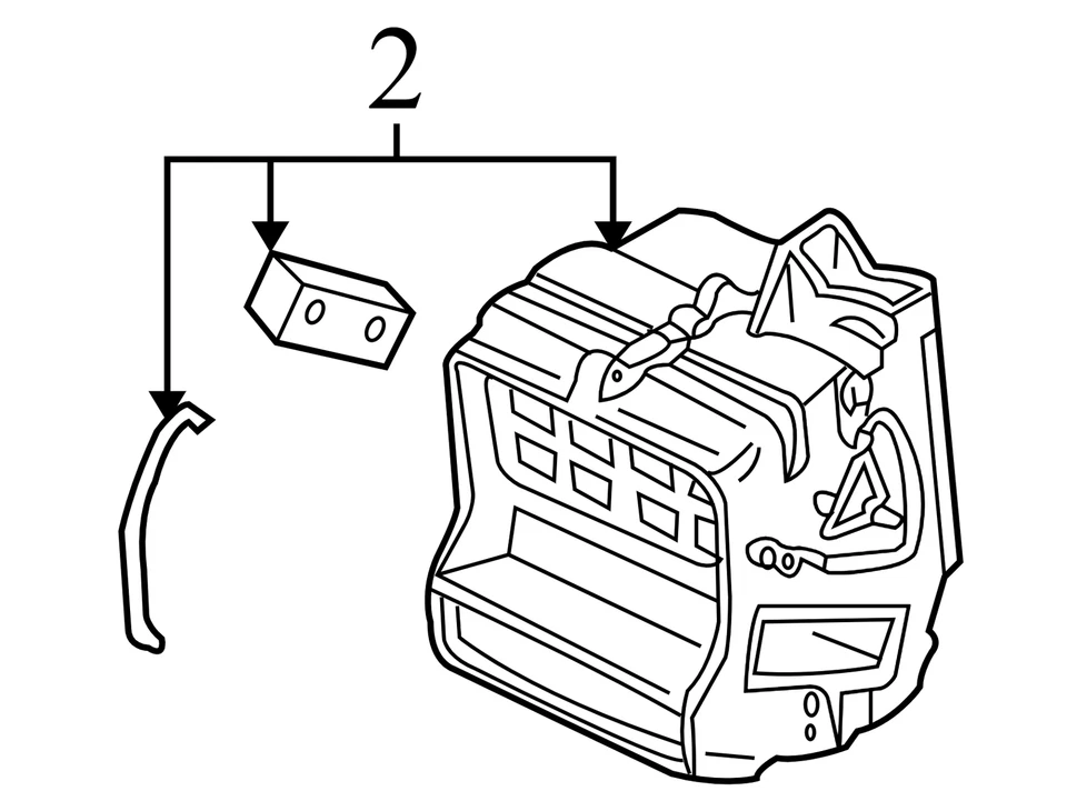2001–2007 Ford Escape HVAC Unit Case Heater Core Housing Used 6L8Z18478AA OEM - Image 2 of 4