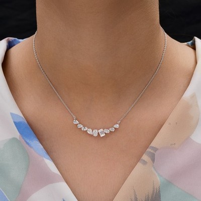2.61 Ct Lab Grown CVD Diamond Pendant Necklace 14k White Gold All Tariffs Paid