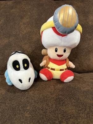 Retired Nintendo Captain Toad & Blue Yoshi Plush Set   8  San-Ei Little Buddy