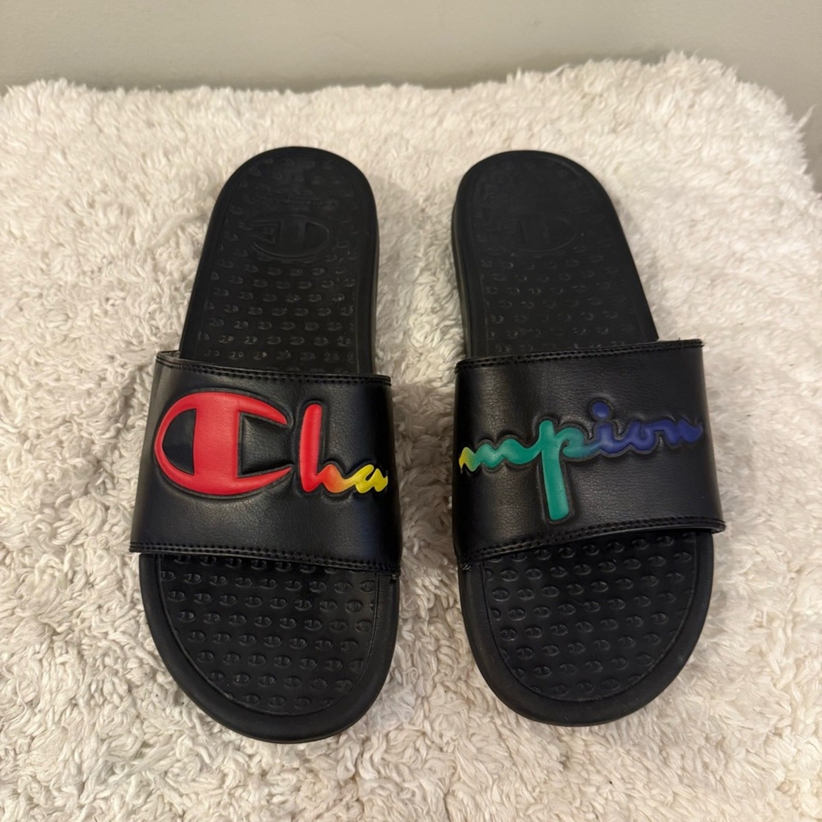 Champion Women's Super Slide Split Script Slides - image 1