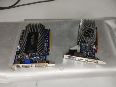 lot of 2 Asus Nvidia GeForce GT430 1GB ASUS EN8400GS Silent Graphics Card