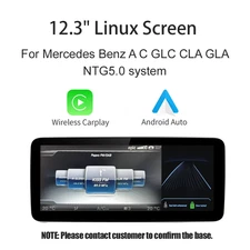 Wireless Carplay/Android Auto 12.3'' Touch Screen Multimedia for Mercedes Benz N