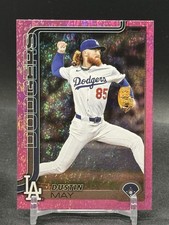 2025 Topps Update Series Dustin May Pink Holo Foil Parallel SP - Dodgers #US70