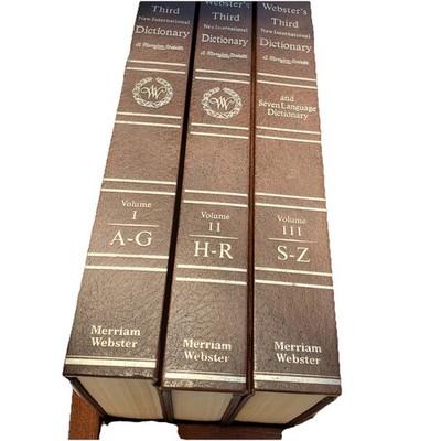Webster s Third New International Dictionary Unabridged & 7 Language Dictionary