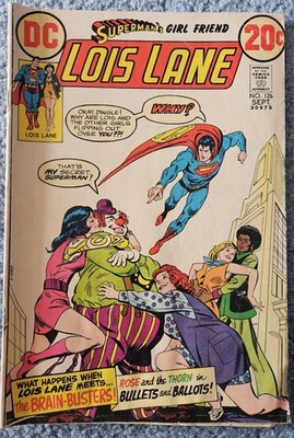 Superman's Lois Lane #126 1972 Read Cond Water Damage Light Yellowing See Pics